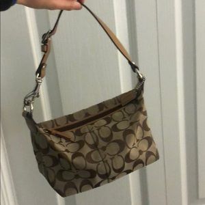 Mini shoulder bag Coach classic monogram
